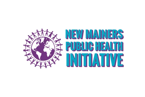 New Mainers Public Health globe logo